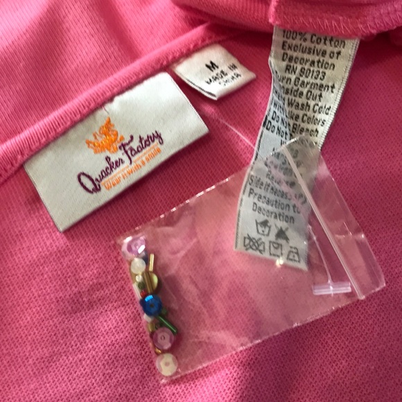 Quacker Factory Sequined Summer Scene Top - Picture 8 of 8